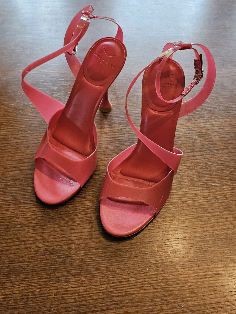 Marc Fisher Ltd Claudie Pink Strappy Heels 6 1/2